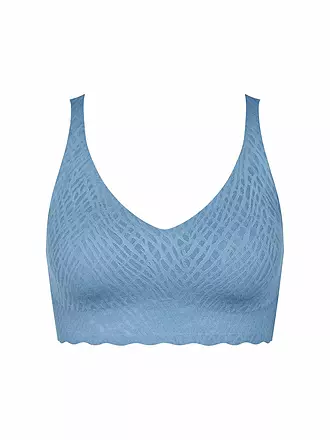 SLOGGI | Bustier ZERO FEEL BLISS noir | hellblau